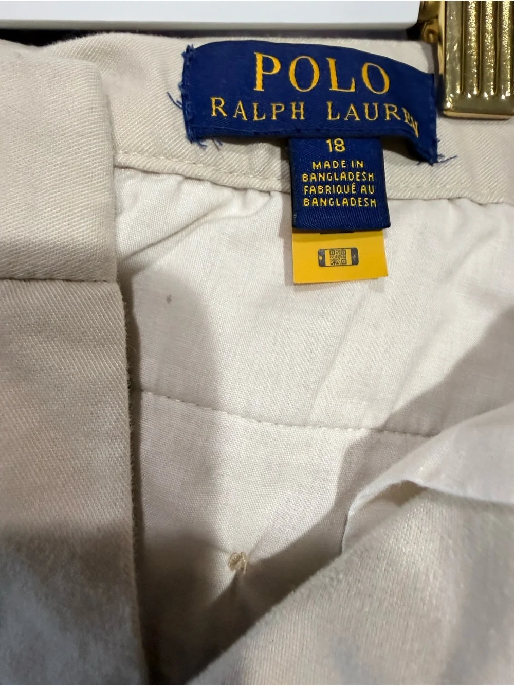Polo Ralph Lauren Surry Tan 9.5” Classic Chino Shorts Size 18 big kids
